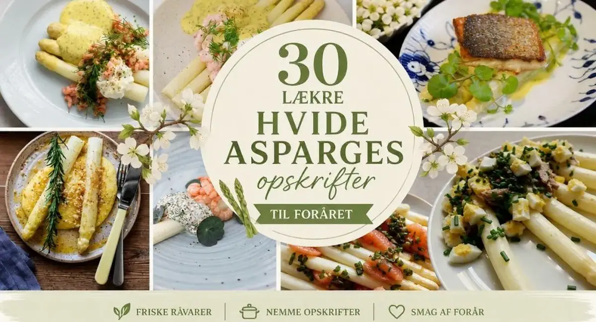 30 lækre hvide asparges opskrifter til foråret