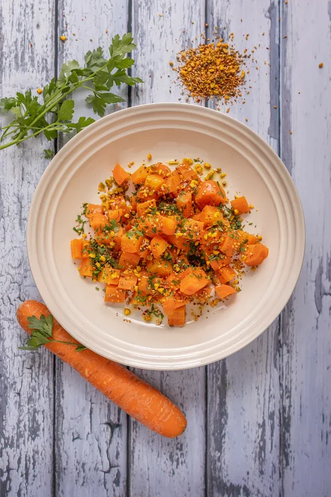 Gulerødder med dukkah