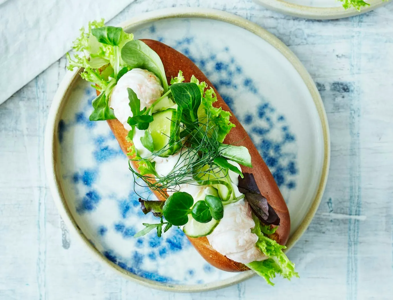 Hotdog med jomfruhummer og citroncreme