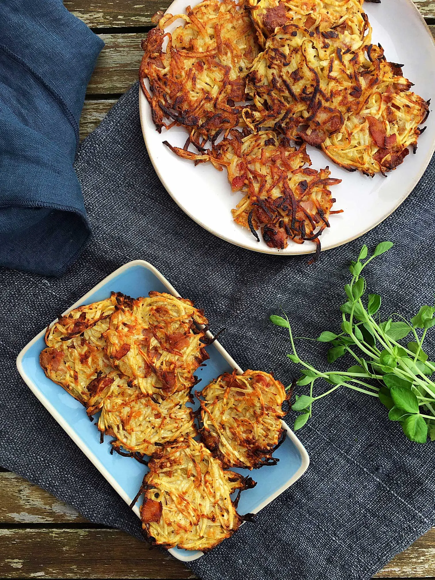 Røsti af knoldselleri med bacon og parmesan