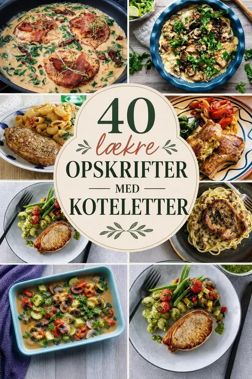 40 lækre opskrifter med koteletter