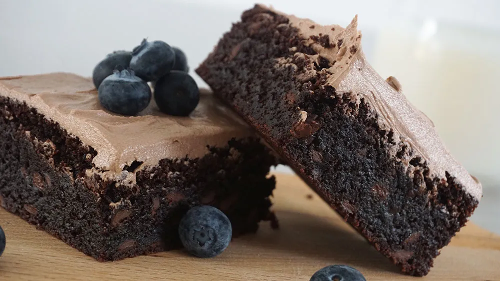 Fudgy Nutella brownies