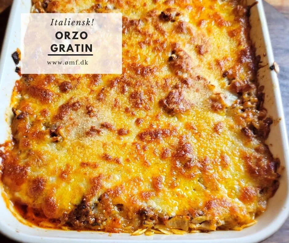 Italiensk orzo-gratin