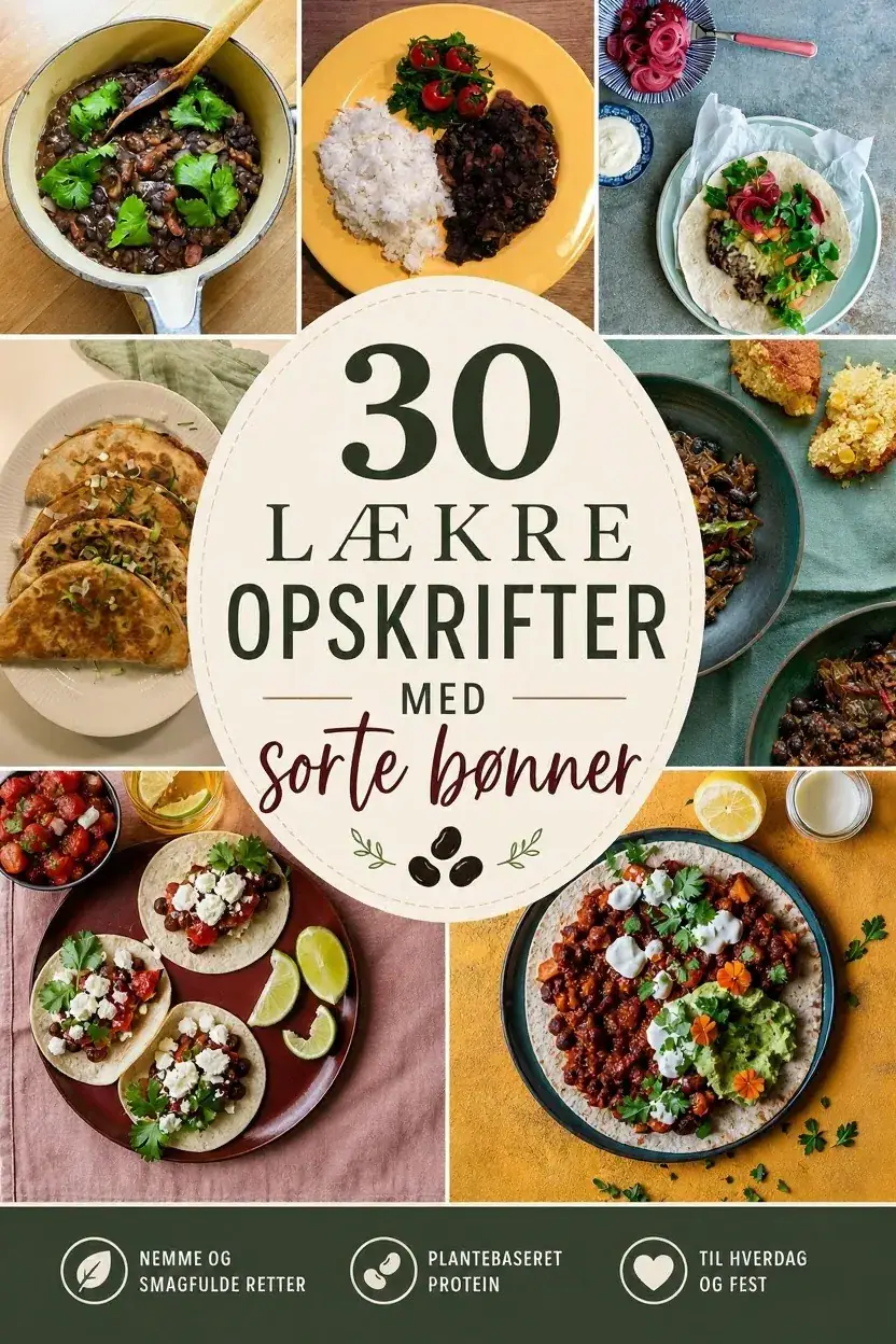 30 lækre opskrifter med sorte bønner
