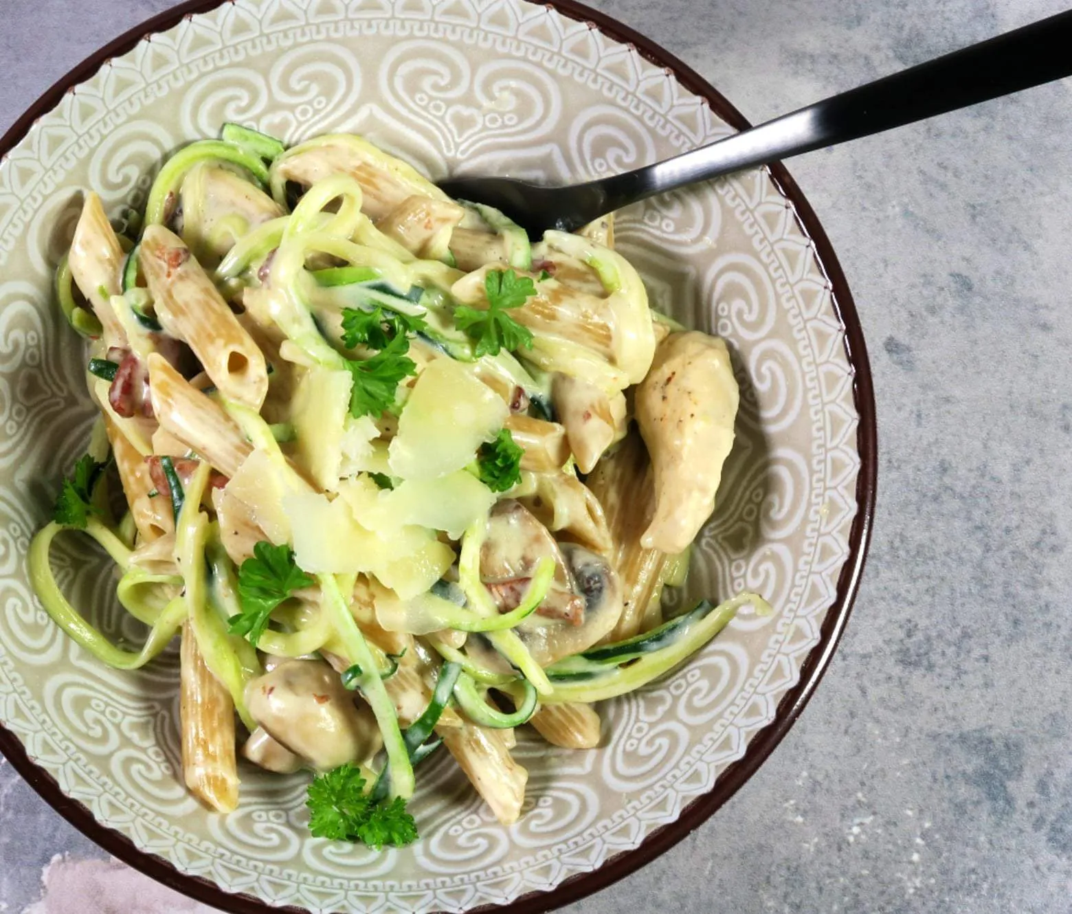 Pasta med kylling og mascarpone