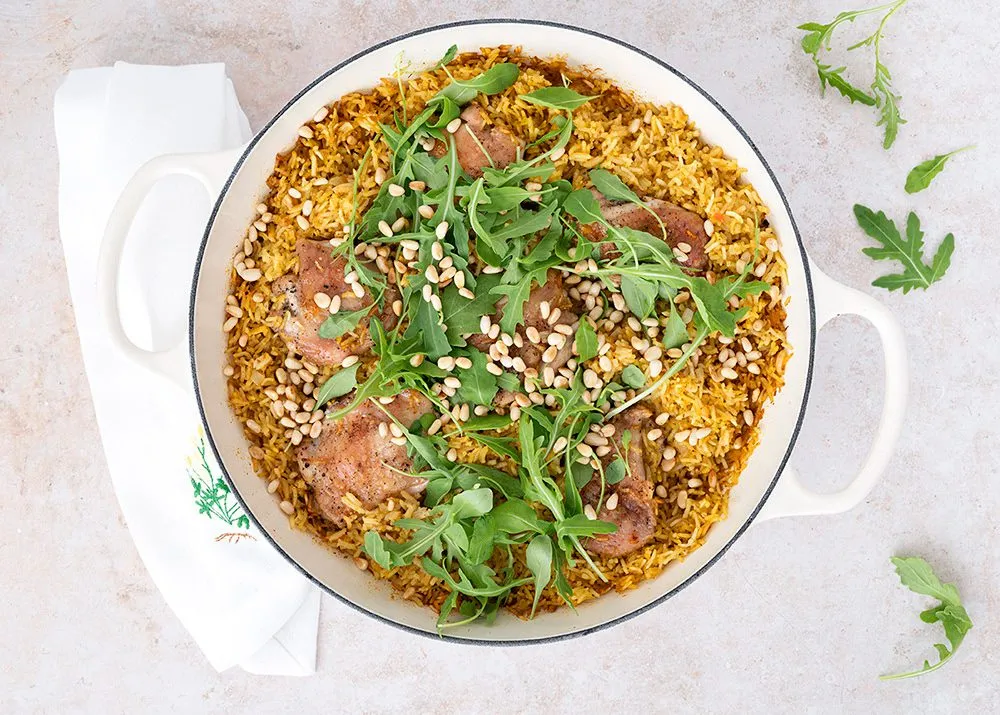 One pot ris med kylling