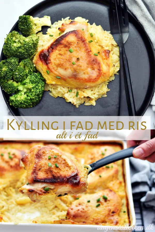 Kylling i fad med ris og kokosmælk