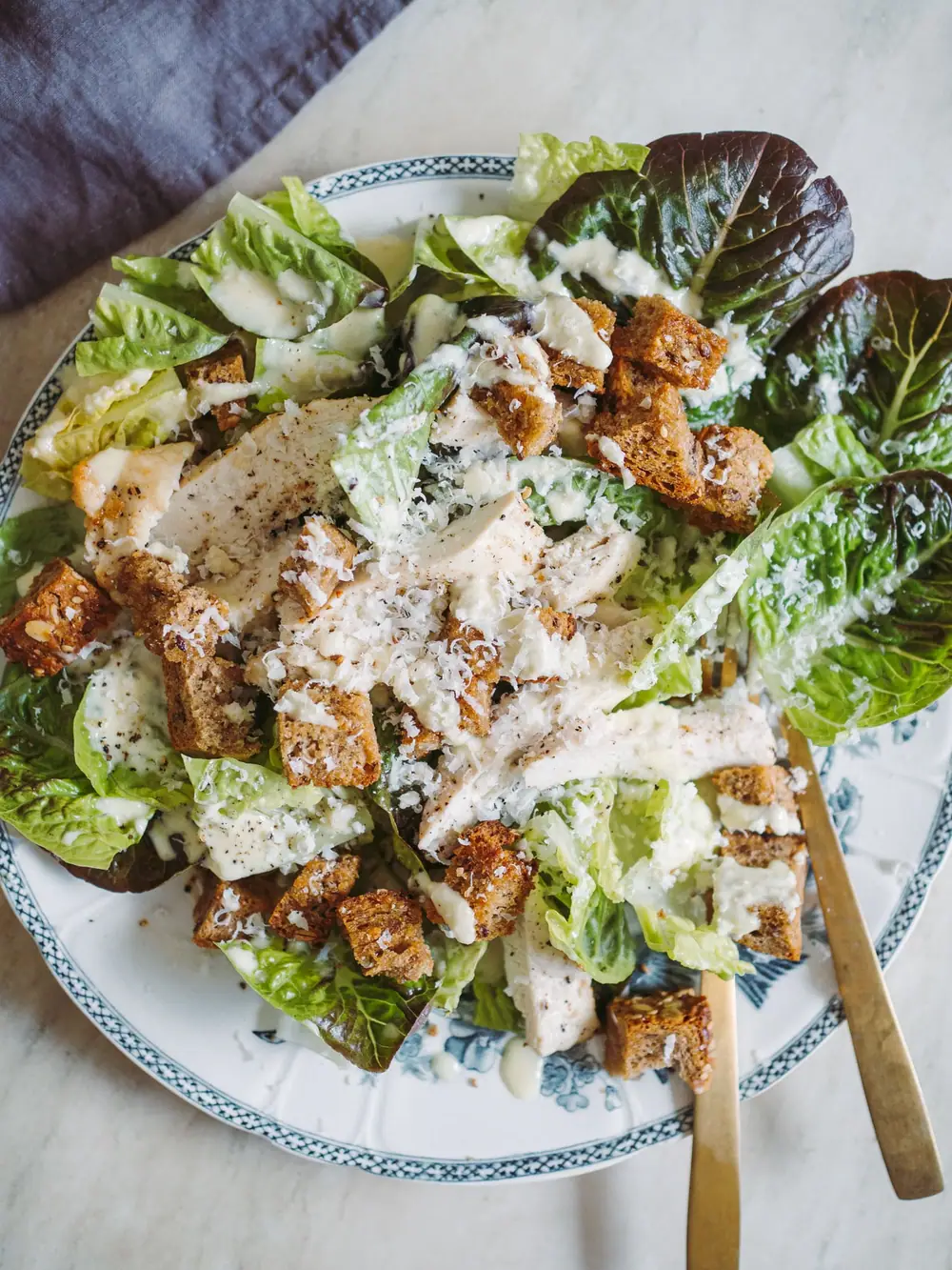 Cæsar salat med kylling